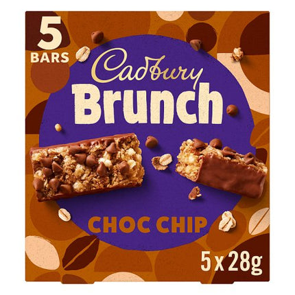 Cadbury Brunch Bar Choc Chip 5 Pack 140g