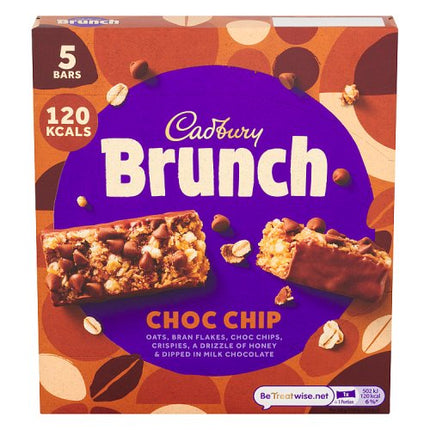 Cadbury Brunch Bar Choc Chip 5 Pack 140g