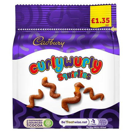 Cadbury Curly Wurly Squirlies 85g £1.35