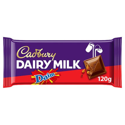 Cadbury Dairy Milk Daim Chocolate Bar 120g