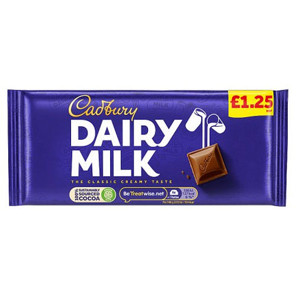 Cadbury Dairy Milk Chocolate Block Bar 95g £1.25