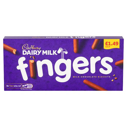 Cadbury Dairy Milk Chocolate Covered Fingers 114g £1.49