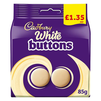 Cadbury Giant White Buttons 85g  £1.35