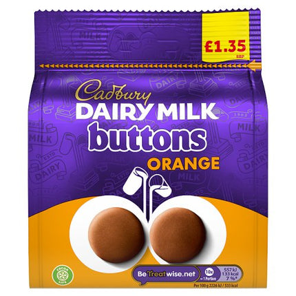 Cadbury Orange Buttons 85g £1.35