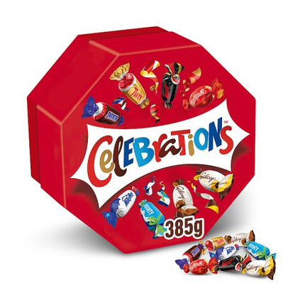 Celebrations Milk Chocolate Centerpiece Box Chocolate & Biscuit Bars 385g