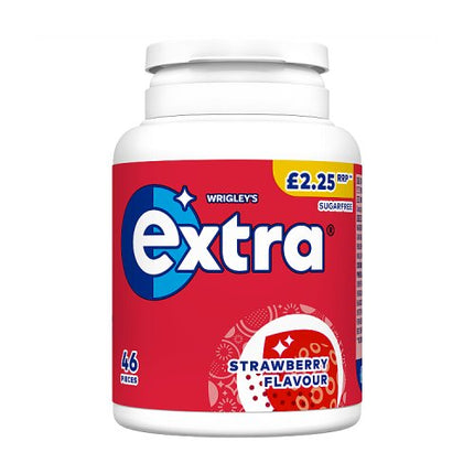 Extra Strawberry Flavoured Chewing Gum 46pc Bottle £2.25