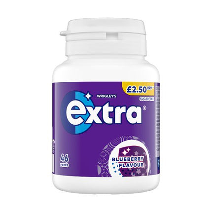 Extra Blueberry Flavoured Chewing Gum 46pc Bottle £2.50