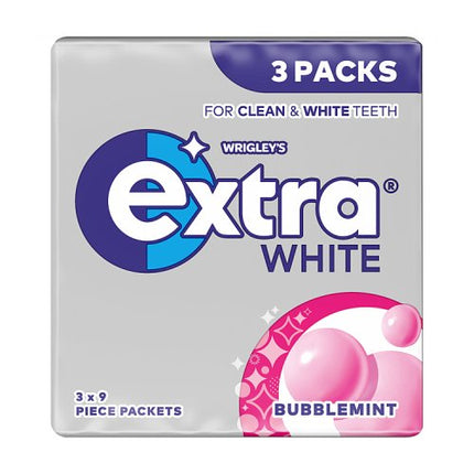 Wrigley's Extra White Bubblemint 3 Packs