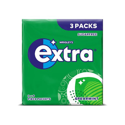 Extra Spearmint Sugarfree Chewing Gum 3 Packs