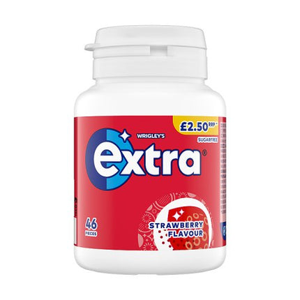 Extra Strawberry Flavoured Chewing Gum 46pc Bottle £2.50