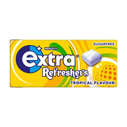 Extra Refreshers Tropical Flavour Sugarfree Chewing Gum Handy Box 7 Pieces