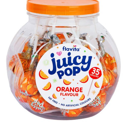 Flavita Lollies Orange Jar 35pcs