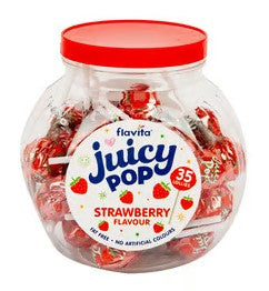 Flavita Lollies Strawberry Jar 35pcs