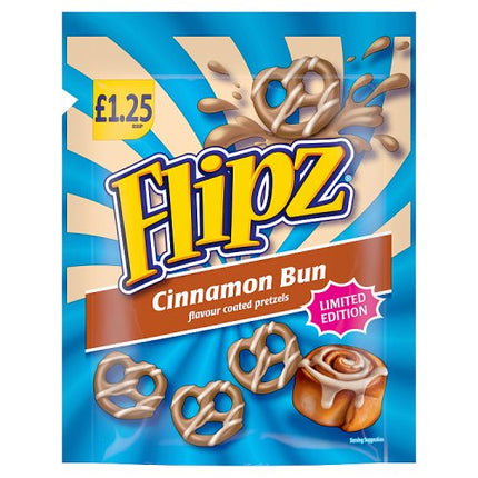 Flipz Cinnamon Bun Coated Pretzels 80g £1.25