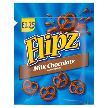 Flipz Milk Chocolate Coated Pretzels 80g £1.25