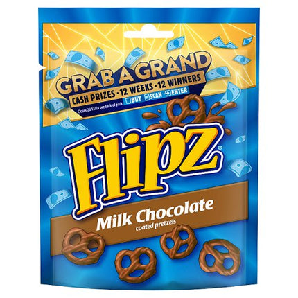 Flipz Milk Chocolate Coated Pretzels 90g