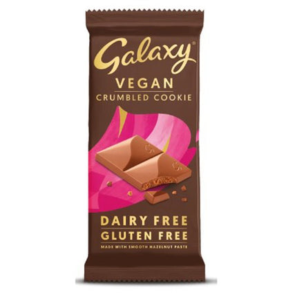 Galaxy Crumbled Cookie Vegan Dairy Free Block 100g