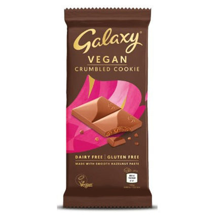 Galaxy Crumbled Cookie Vegan Dairy Free Block 100g