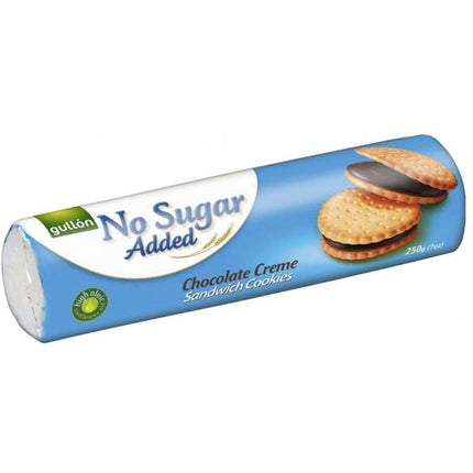 Gullon Chocolate Creme Sandwich Cookies No Added Sugar 250g