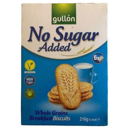 Gullon No Added Sugar Breakfast Biscuits 6 Pack 216g