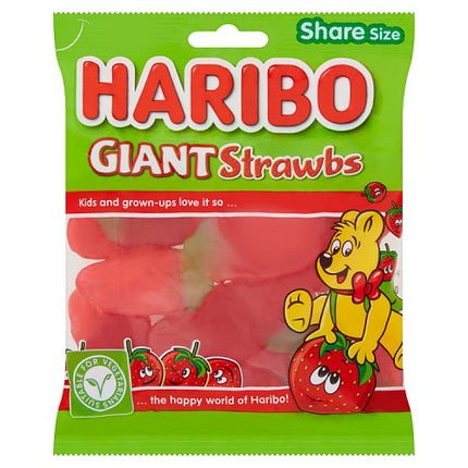 Haribo Giant Strawbs 160g