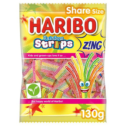 Haribo Rainbow Strips Z!ng 130g PMP £1.25