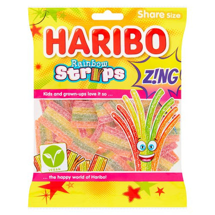 Haribo Rainbow Strips Z!ng 130g PMP £1.25