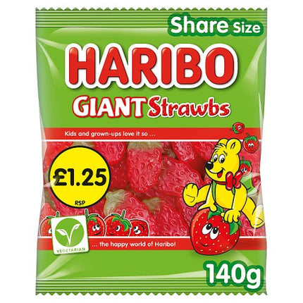 Haribo Giant Strawbs 140g £1.25