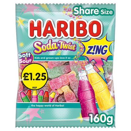 Haribo Soda Twist Z!ng 160g £1.25