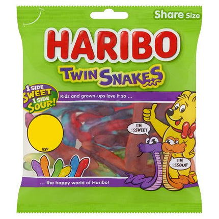 Haribo Twin Snakes 140g PMP £1.25