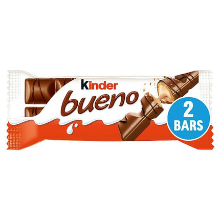 Kinder Bueno Milk and Hazelnuts 2 x 21.5g (43g)