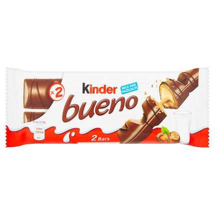 Kinder Bueno Milk and Hazelnuts 2 x 21.5g (43g)