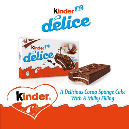 Kinder Delice Cake Bar 4 Pack 39g