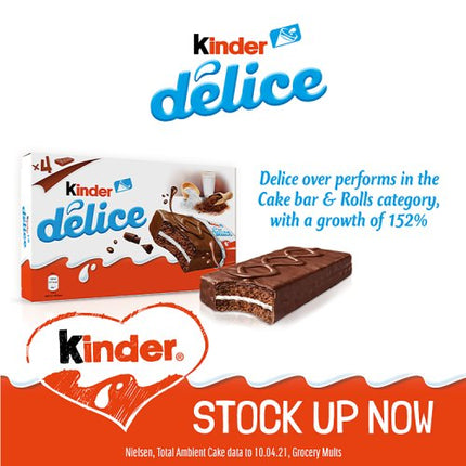 Kinder Delice Cake Bar 4 Pack 39g