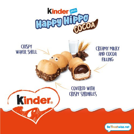 Kinder Happy Hippo Chocolate Cream Biscuits Multipack 5 x 20.7g (103g)