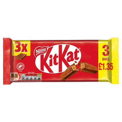 Kit Kat 4 Finger 3 Pack 124.5g £1.35