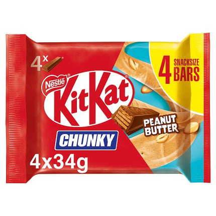 Kit Kat Chunky Peanut Butter 4 Pack 4x34g