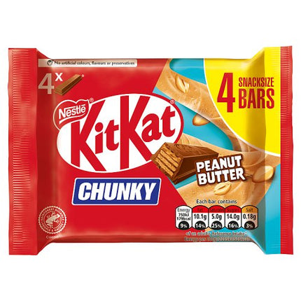 Kit Kat Chunky Peanut Butter 4 Pack 4x34g