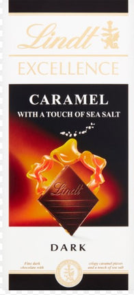 Lindt Excellence Bar Caramel & Sea Salt 100g