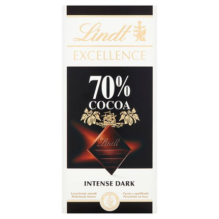 Lindt Excellence Dark 70% Cocoa Bar 100g