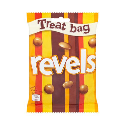 Revels Milk Chocolate with Raisins, Coffee or Orange Treat Bag 71g