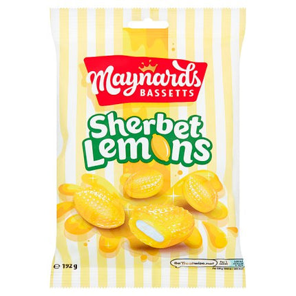 Maynards Bassetts Sherbet Lemons Sweets Bag 192g