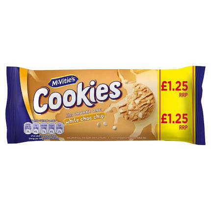 Mcv White Choc Chip Cookies EDB  12x150g PMP £1.25