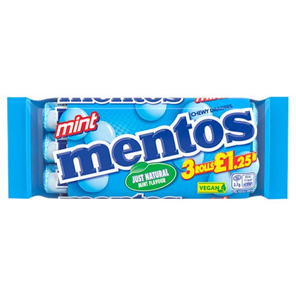 Mentos Mint 3 Pack 3pk £1.25