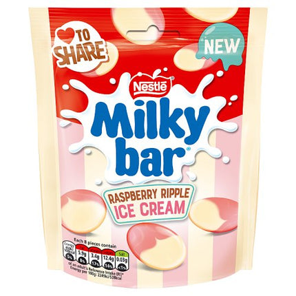 Milkybar Buttons Raspberry Ripple Ice Cream Pouch 86g