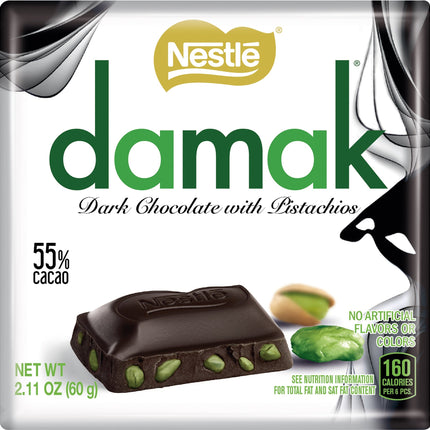 Nestle Damak Dark Chocolate with Pistacio