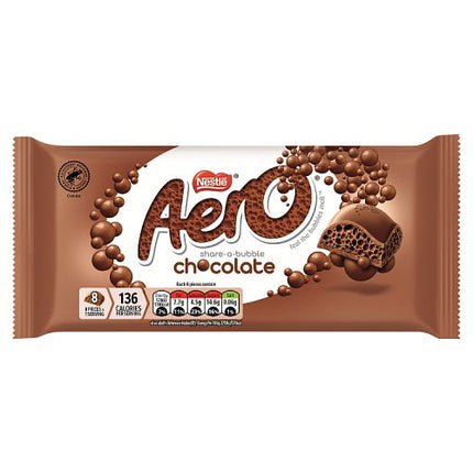 Aero Milk Chocolate Block Bar 90g