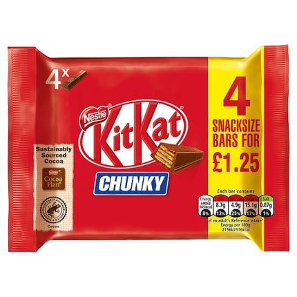 Kit Kat Chunky 4-pack 128g £1.25