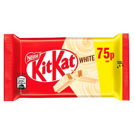 Nestle Kit Kat 4 Finger White 41.5g 75p