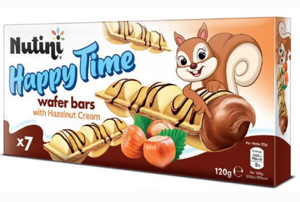 Nutini Happy Times Bars 7 Pk 20g